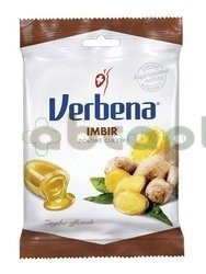 Verbena, cukierki ziołowe z imbirem, 60 g