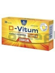 D-Vitum Forte 2000 j.m., 36 kapsułek