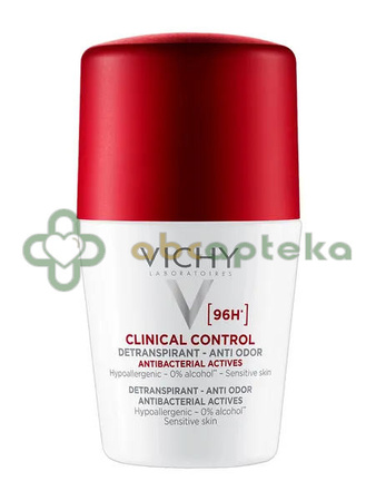 Vichy Clinical Control 96 h, dezodorant dla kobiet, roll-on, 50 ml