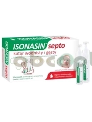 Isonasin Septo, roztwór do płukania nosa, 20 ampułek po 5 ml
