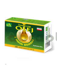 Zimnotłoczony olej z nasion wiesiołka 500 mg, 150 kapsułek