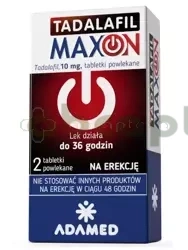 Tadalafil Maxon 10 mg, 2 tabletki powlekane