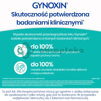 Gynoxin Optima, 200 mg, 3 kapsułki dopochwowe