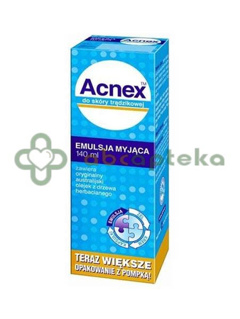 Acnex, emulsja myjąca, 140 ml