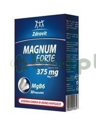 Zdrovit Magnum Forte 375 mg, 30 kapsułek