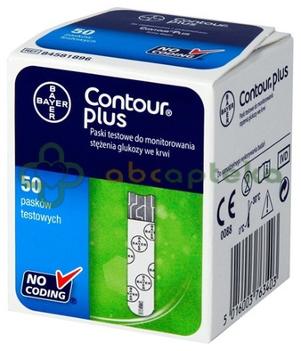 Contour Plus paski testowe do glukometru, 50 szt