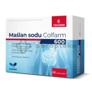 Maślan Sodu 600 mg Colfarm, 60 kapsułek