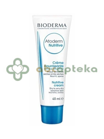 Bioderma Atoderm Nutritive odżywczy krem do skóry suchej, bardzo suchej i osłabionej 40 ml