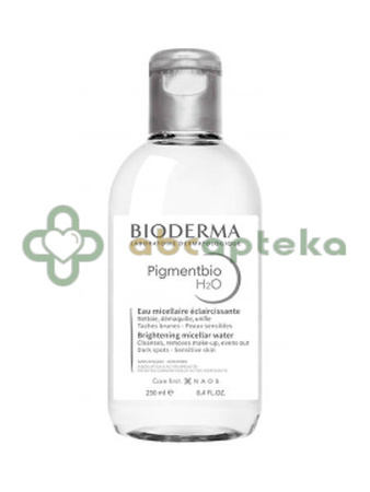 BIODERMA PIGMENTBIO H2O, Rozjaśniający płyn micelarny wspomagający redukcję przebarwień, 250 ml