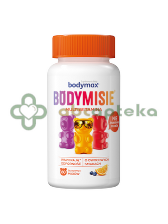 Bodymax Bodymisie, żelki o smaku owocowym, 60 sztuk | DATA WAŻNOŚCI 03.06.2026