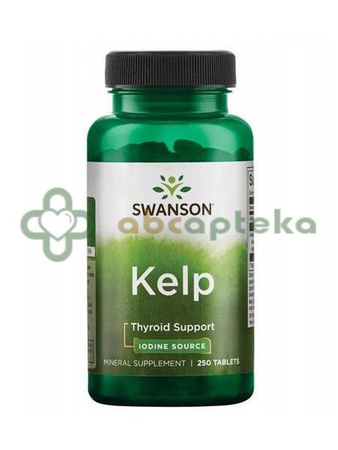 SWANSON Kelp 225 mcg, 250 kapsułek