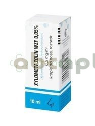 Xylometazolin WZF 0,05%, krople do nosa, roztwór, 10 ml