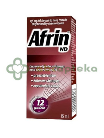 Afrin ND 0,5 mg/ml, aerozol do nosa, 15 ml