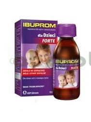 Ibuprom dla Dzieci Forte, 200mg/5ml, zawiesina doustna, 150 ml