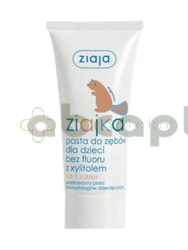 Ziaja Ziajka, pasta do zębów dla dzieci z xylitolem, bez fluoru, 50 ml