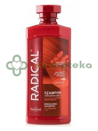 Radical, szampon odbudowujący do włosów bardzo zniszczonych, 400 ml