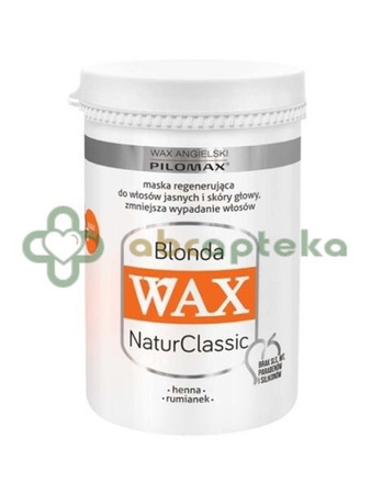 WAX Pilomax NaturClassic Blonda, maska regenerująca do włosów jasnych, 480 ml