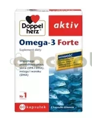 Doppelherz Aktiv Omega-3 Forte, 60 kapsułek