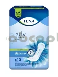 TENA Lady Slim Extra, wkładki anatomiczne dla kobiet, 10 sztuk 