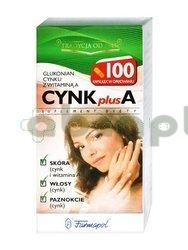 Cynk Plus A, 100 kapsułek