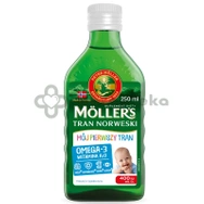 Moller's Mój Pierwszy Tran Norweski powyżej 4 tygodnia, 250 ml, | DATA WAŻNOŚCI 31.05.2025