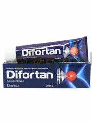 Difortan, żel 100 mg/1 g,             100 g 