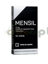 Mensil, 25 mg, tabletki do rozgryzania i żucia, 2 tabletki