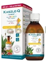 Kaszle-Q Syrop dla dzieci, 300 ml | DATA WAŻNOŚCI 24.07.2026