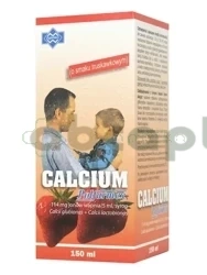 Calcium POLFARMEX, syrop o smaku truskawkowym, 150 ml