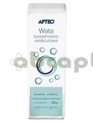 Wata opatrunkowa bawełniano-wiskozowa APTEO,     100 g 