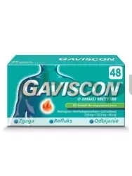 Gaviscon o smaku mięty 48 tabletek