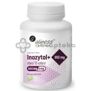 Aliness Inozytol myo/D-chiro, 650mg + B6, 100 kapsułek