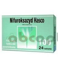 Nifuroksazyd Hasco 100 mg, 24 tabletki powlekane