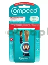 Plastry Compeed na pęcherze na piętach dla aktywnych, średnie, 5 sztuk