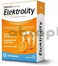 Elektrolity, smak pomarańczowy, 7 saszetek