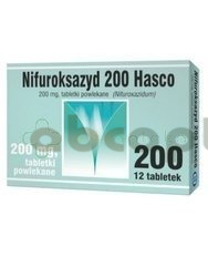 Nifuroksazyd Hasco, 200 mg, 12 tabletek powlekanych