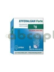 Efferalgan forte 1000 mg, 8 tabletek musujących