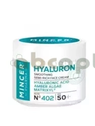 Mincer Pharma Hyaluron, wygładzający półtłusty krem do twarzy 50 +, 50 ml