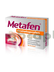 Metafen Dexketoprofen 25 mg, 20 tabletek