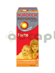 Nurofen Forte, 40mg/ml, zawiesina doustna dla dzieci, smak pomarańczowy, 100 ml