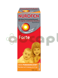Nurofen Forte, 40mg/ml, zawiesina doustna dla dzieci, smak pomarańczowy, 100 ml 