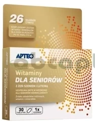 Witaminy dla seniorów APTEO,        30 tabletek