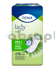 TENA Lady Slim Mini Plus, Wkłady anatomiczne dla kobiet, 16 sztuk