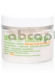 Ziaja, Kokos wygładzający i świeży peeling-puch do ciała 2 w 1,   270 ml