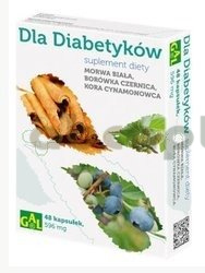 Dla Diabetyków morwa, borówka, cynamonowiec, 48 kapsułek 