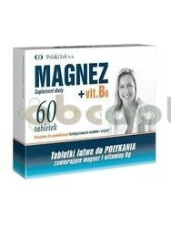 Magnez + Vit.B6 /Polski Lek  60 tabletek,