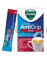 Vicks AntiGrip Max, granulat do sporządzania roztworu doustnego, 10 saszetek