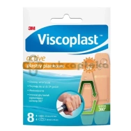Viscoplast Active, zestaw plastrów piankowych, 8 sztuk