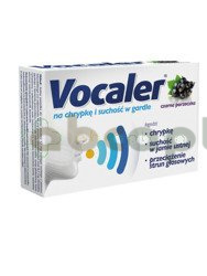Vocaler, czarna porzeczka, 12 pastylek