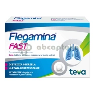 Flegamina Fast 8 mg, 20 tabletek